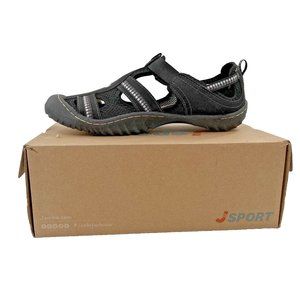 JSport by Jambu Regatta Women's SJ17RTA91 Slip On Black and White Size 11